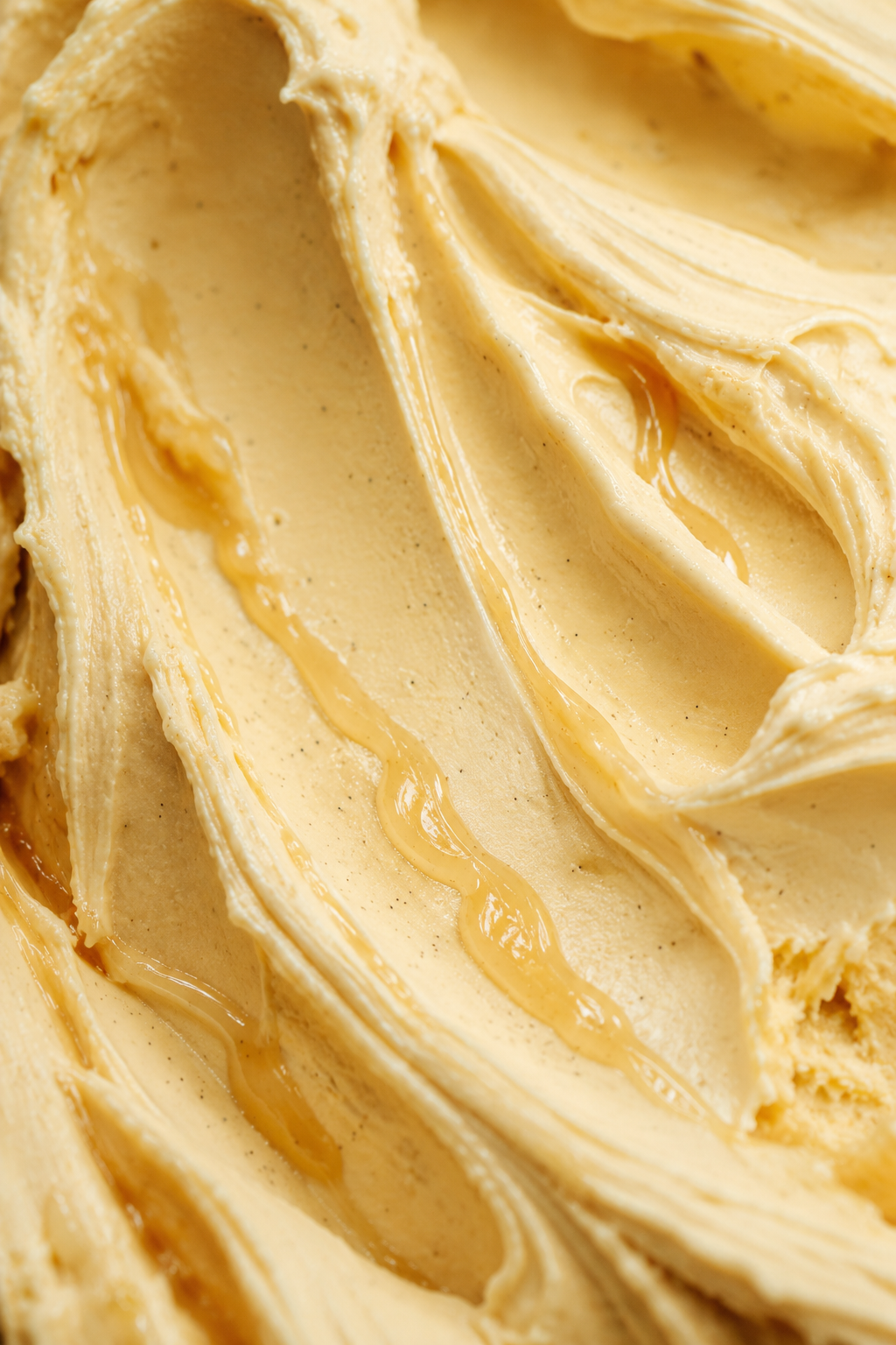 Honey Egg Custard Gelato, Madagascar Vanilla