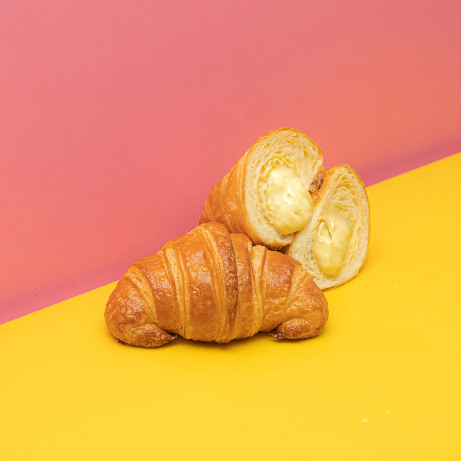 SDHK Cornetto alla Crema — A buttery Italian cornetto  baked for that soft, flaky pull-apart moment and filled with silky custard. Classic, elegant, and dangerously easy to justify with coffee.