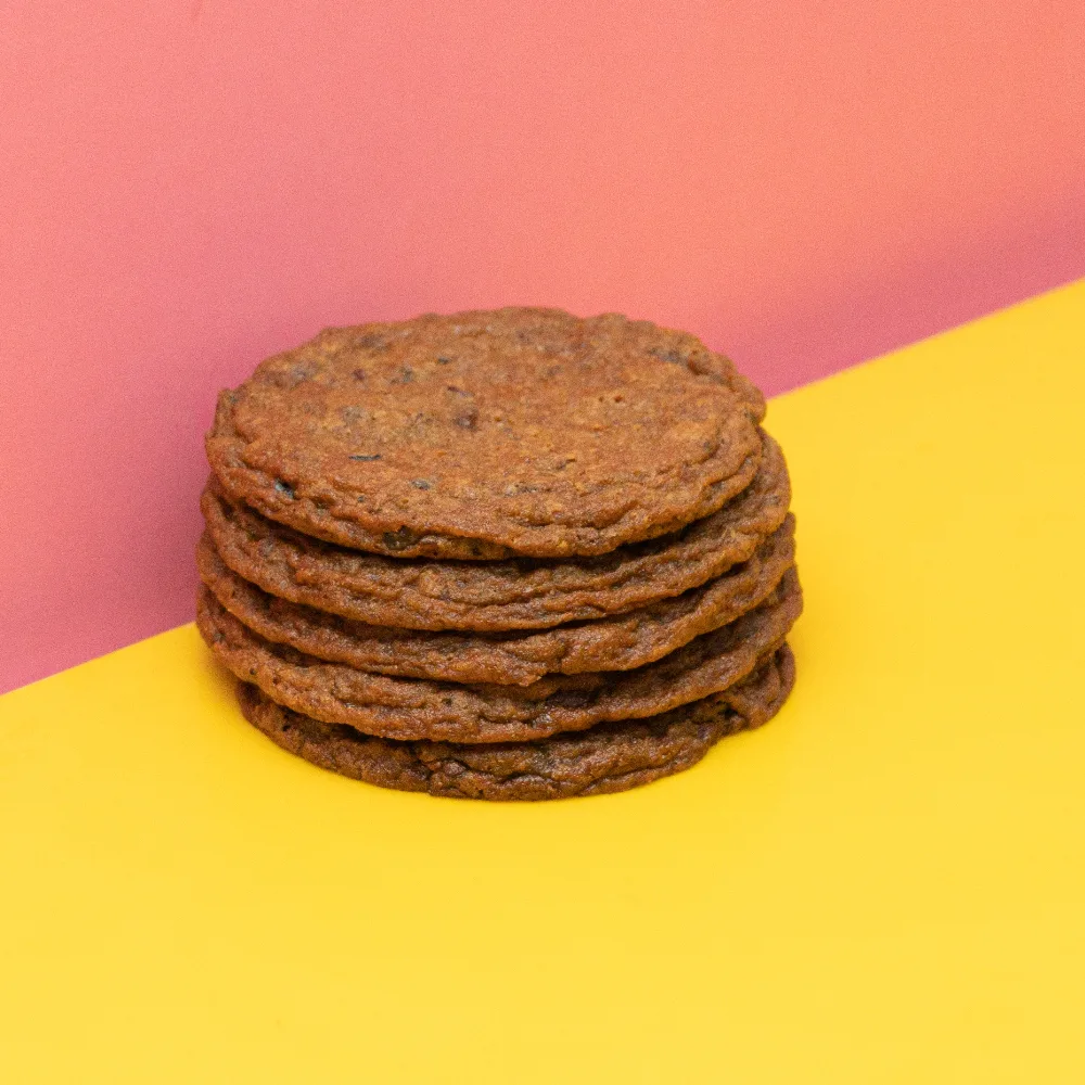Crispy & Chewy Chocolate Chip Cookie — A golden chocolate chip cookie with crisp edges, a soft chewy centre, and plenty of rich chocolate in every bite. Classic comfort, baked the Sugar Daddy way.