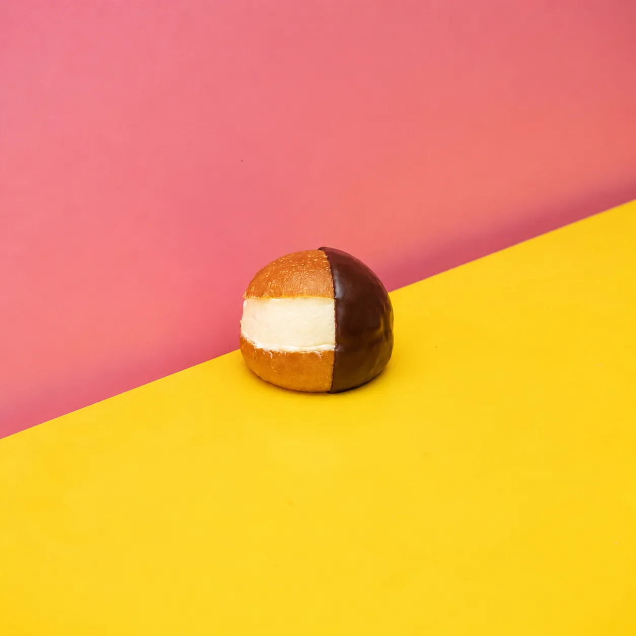 SDHK Maritozzo Tiramisu — A soft Italian bun with a touch of espresso and filled with mascarpone-style cream and a chocolate finish inspired by classic tiramisu. Light, creamy, and just indulgent enough to count as a very good decision.