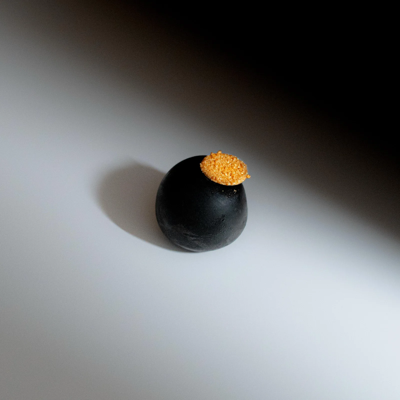 SESAME STREET CRED — Milk chocolate mousse meets roasted black sesame praline and sesame gianduja, finished with a touch of sea salt. Deep, nutty, creamy and just salty enough. Not exactly children’s television.